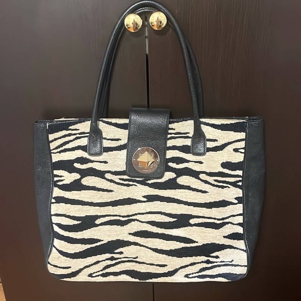 Kate Spade animal print bag EUC